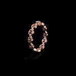 Micro II Single Solitaire with 2.5mm Diamond ring in 18K rose gold, view 2