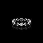 Micro II Single Solitaire with 2.5mm Diamond ring in 18K white gold