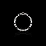 Micro II Single Solitaire with 2.5mm Diamond ring in 18K white gold, view 3