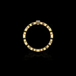 Micro II Single Solitaire with 2.5mm Diamond ring in 18K yellow gold, view 2