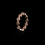 Micro II with 3 Diamonds ring in 18K rose gold, view 2