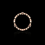 Micro II with 3 Diamonds ring in 18K rose gold, view 3