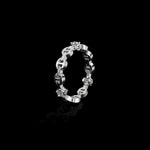 Micro II with 3 Diamonds ring in 18K white gold, view 2