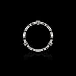 Micro II with 3 Diamonds ring in 18K white gold, view 3