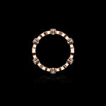 Micro II with 6 Diamonds ring in 18K rose gold, view 3