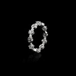 Micro II with 6 Diamonds ring in 18K white gold, view 2