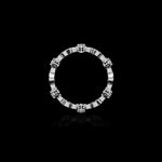 Micro II with 6 Diamonds ring in 18K white gold, view 3