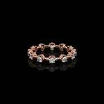 Micro II with 12 Diamonds ring in 18K rose gold