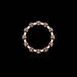 Micro II with 12 Diamonds ring in 18K rose gold, view 3