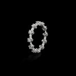 Micro II with 12 Diamonds ring in 18K white gold, view 2