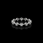 Micro II with 12 Diamonds ring in 18K white gold