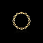 Micro II with 12 Diamonds ring in 18K yellow gold, view 2