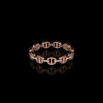 Micro II with Diamond Bridges ring in 18K rose gold