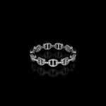 Micro II with Diamond Bridges ring in 18K white gold