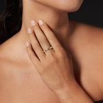 Micro II ring in 18K yellow gold, detail