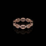 Micro III with Diamond Bridges ring in 18K rose gold