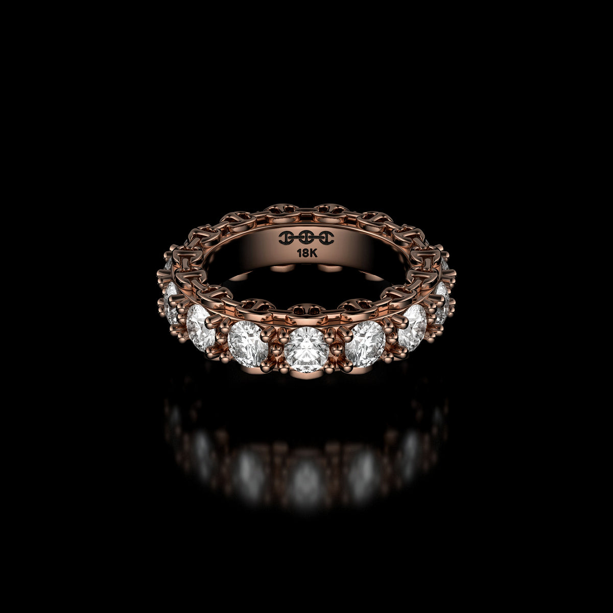3.5mm Infinite I Ring in 18K rose gold