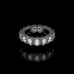3.5mm Infinite I Ring in 18K white gold
