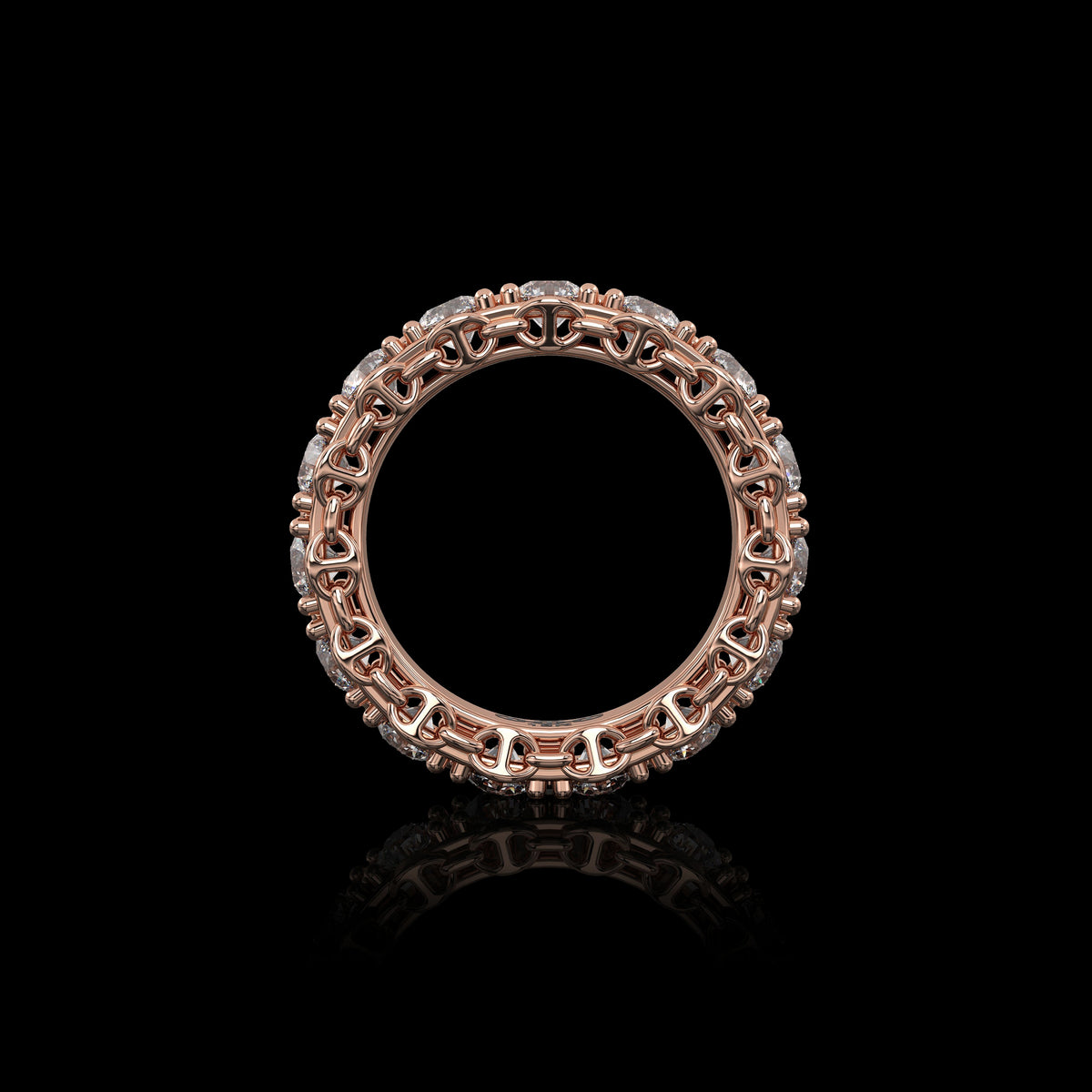 3.5mm Infinite I Ring in 18K rose gold, view 3
