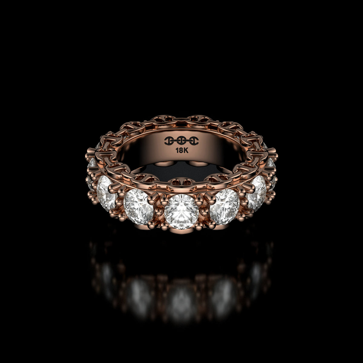 4.5mm Infinite I Ring in 18K rose gold