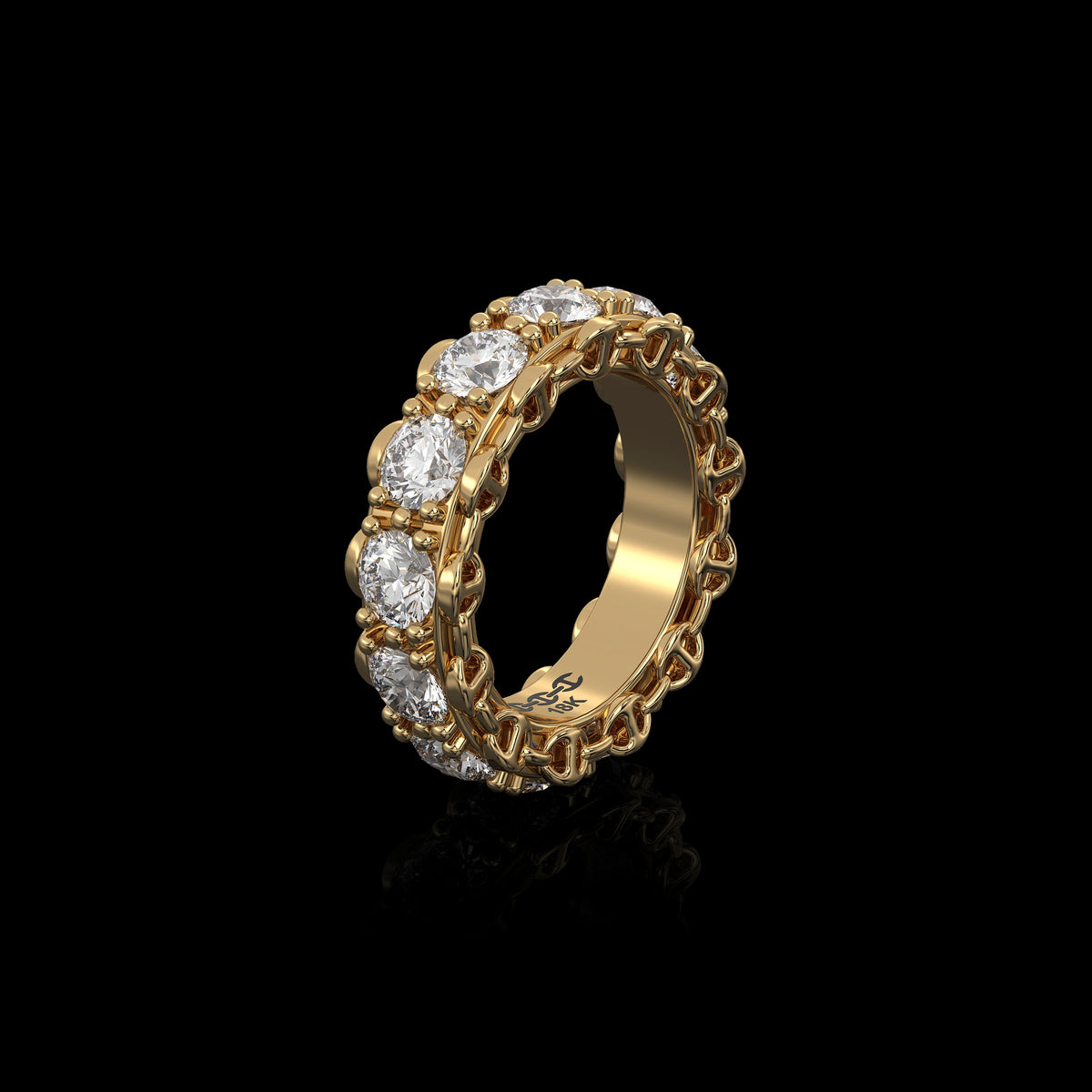 4.5mm Infinite I Ring in 18K yellow gold