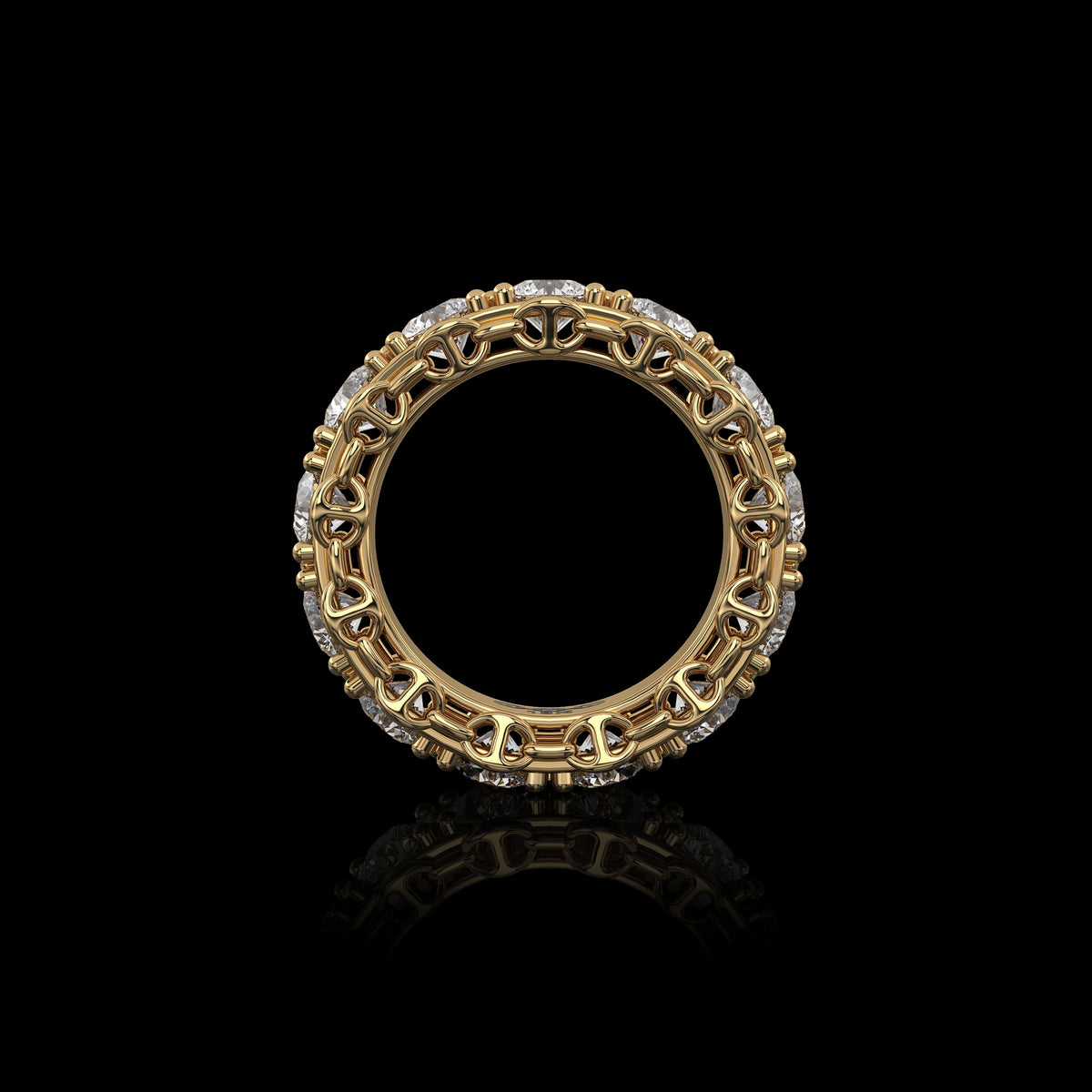 4.5mm Infinite I Ring in 18K yellow gold, view 2