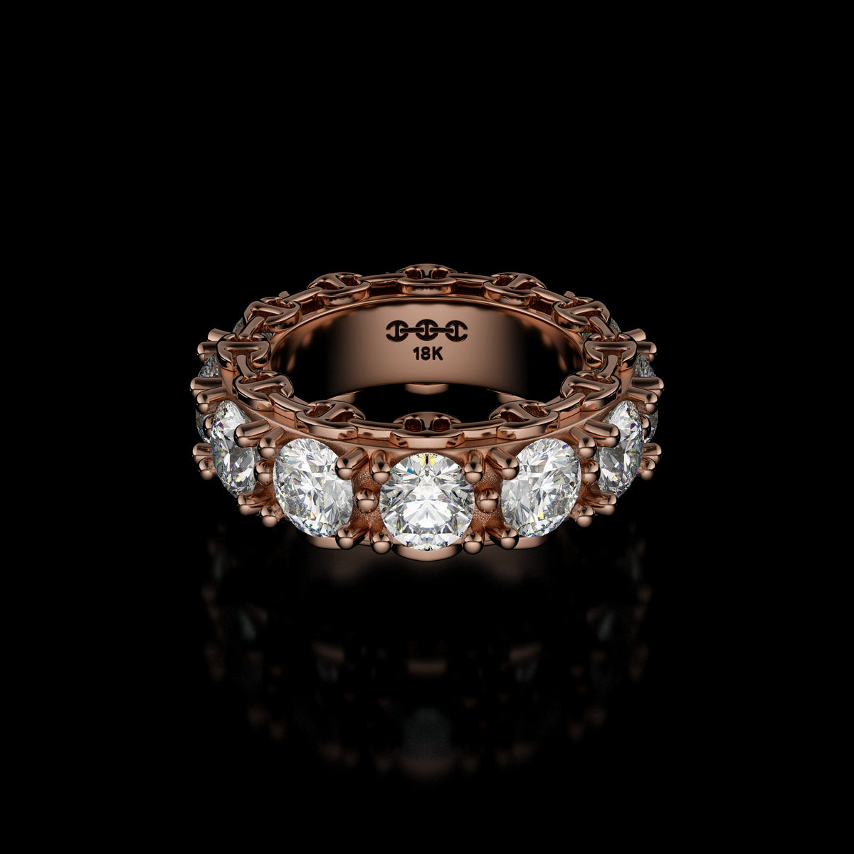 5mm Infinite I Ring in 18K rose gold