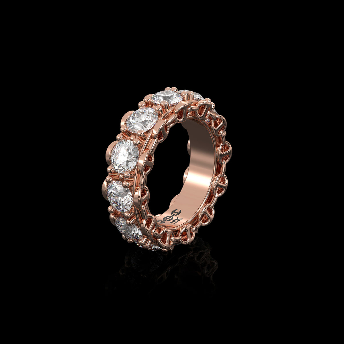 5mm Infinite I Ring in 18K rose gold, view 2
