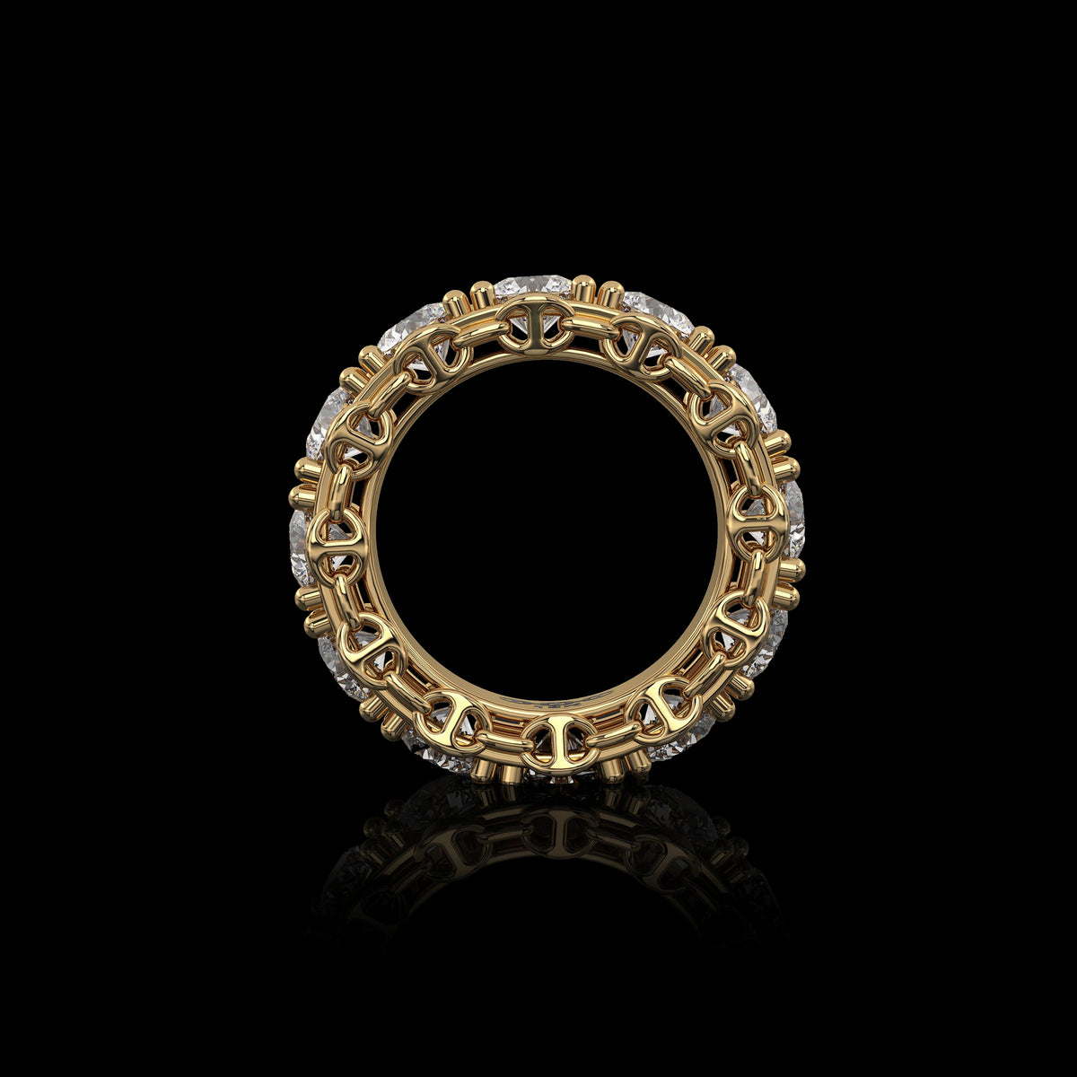 5mm Infinite I Ring in 18K yellow gold, view 2