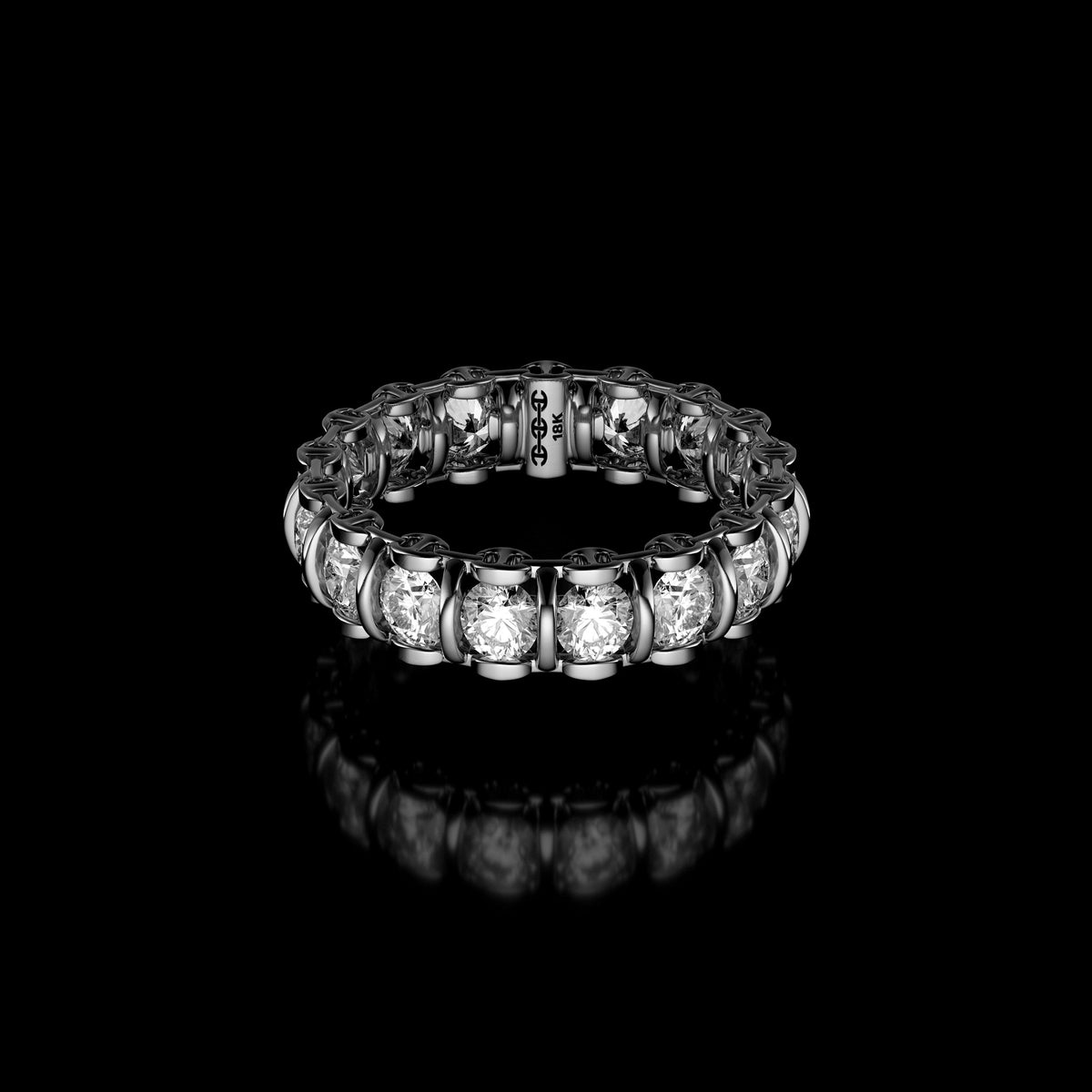 3mm Infinite II Ring in 18K white gold