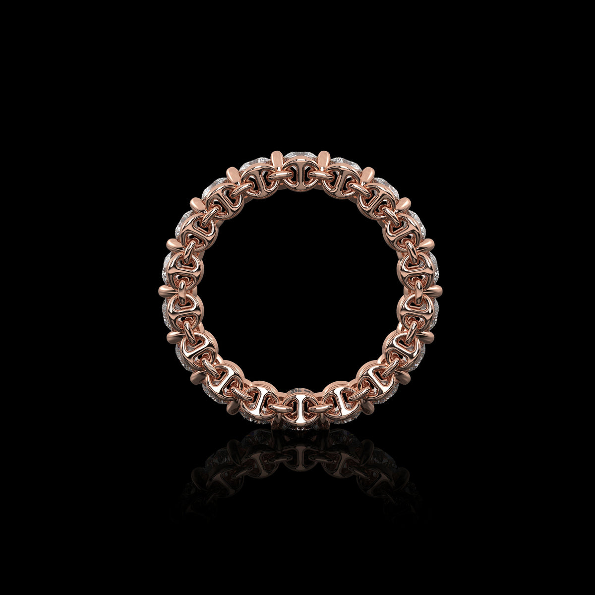 3mm Infinite II Ring in 18K rose gold, view 3