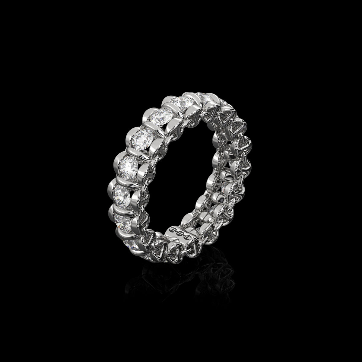 3mm Infinite II Ring in 18K white gold, view 2