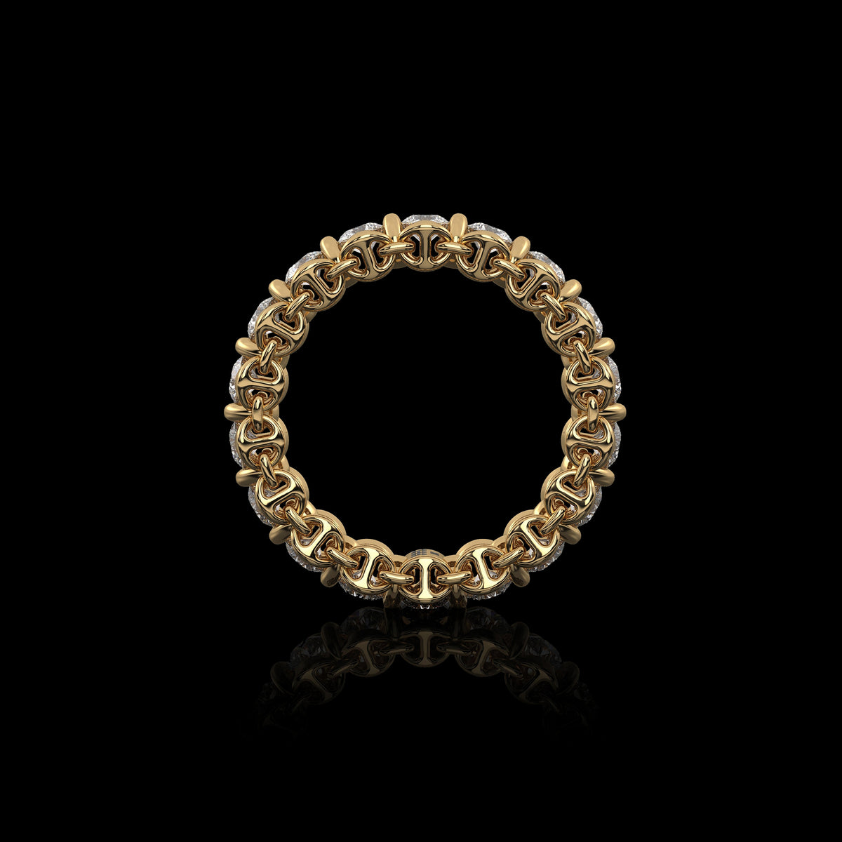 3mm Infinite II Ring in 18K yellow gold, view 2