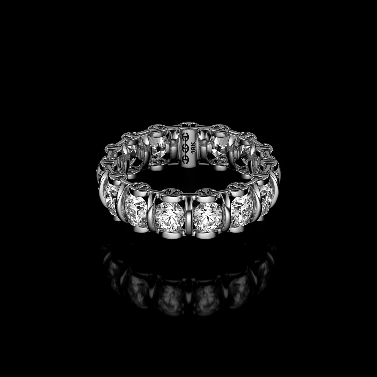 3.5mm Infinite II Ring in 18K white gold
