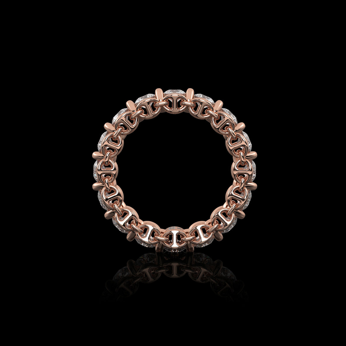 3.5mm Infinite II Ring in 18K rose gold, view 3