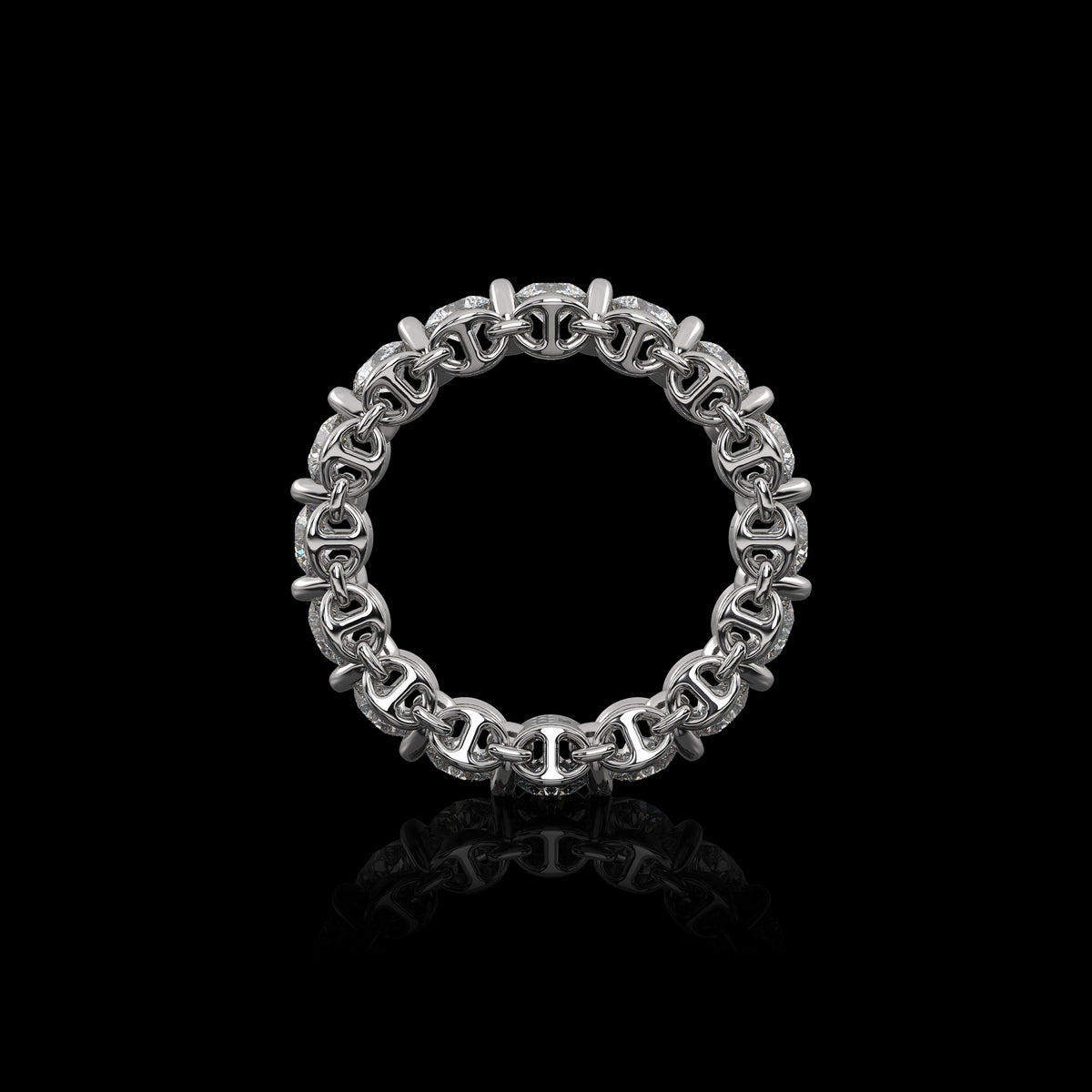 3.5mm Infinite II Ring in 18K white gold, view 3