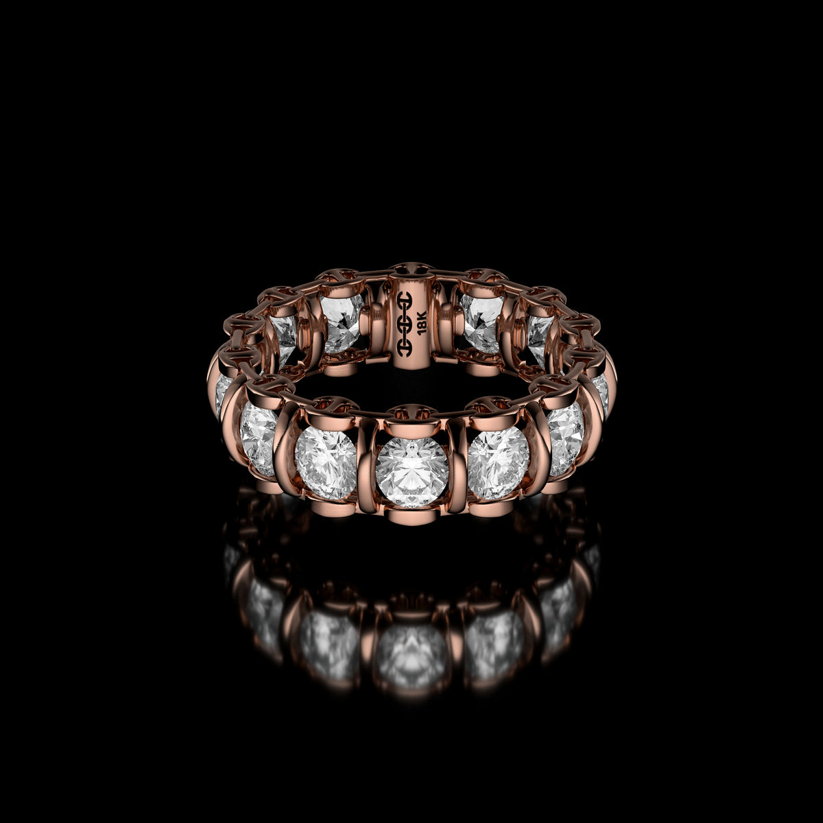 4mm Infinite II Ring in 18K rose gold
