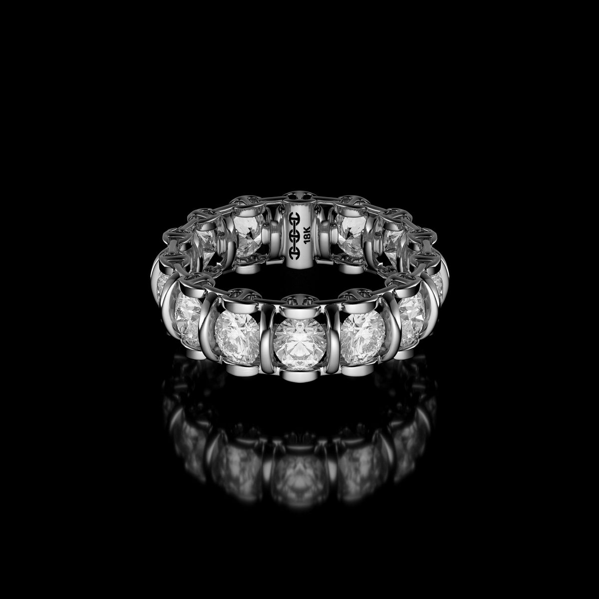 4mm Infinite II Ring in 18K white gold