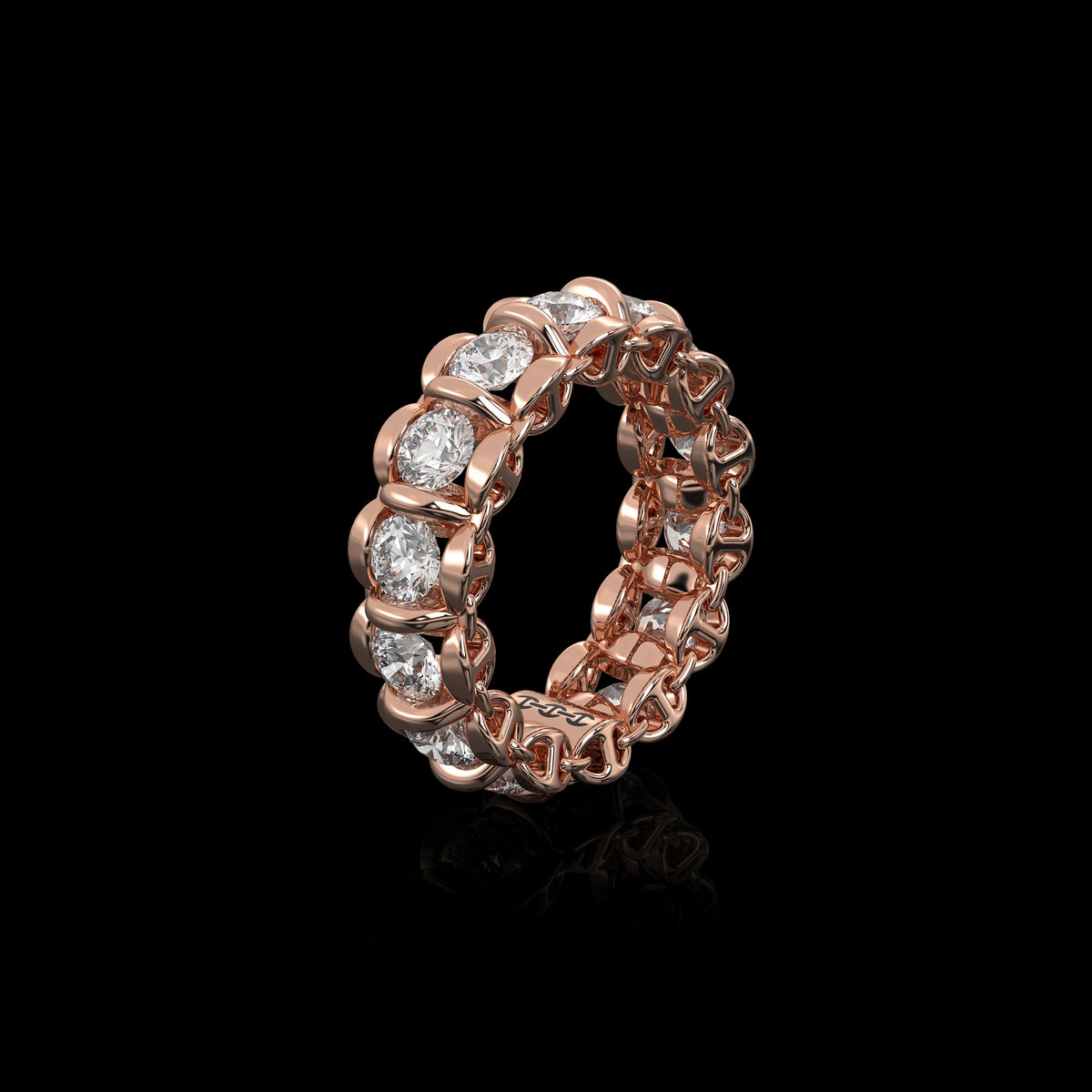 4mm Infinite II Ring in 18K rose gold, view 2