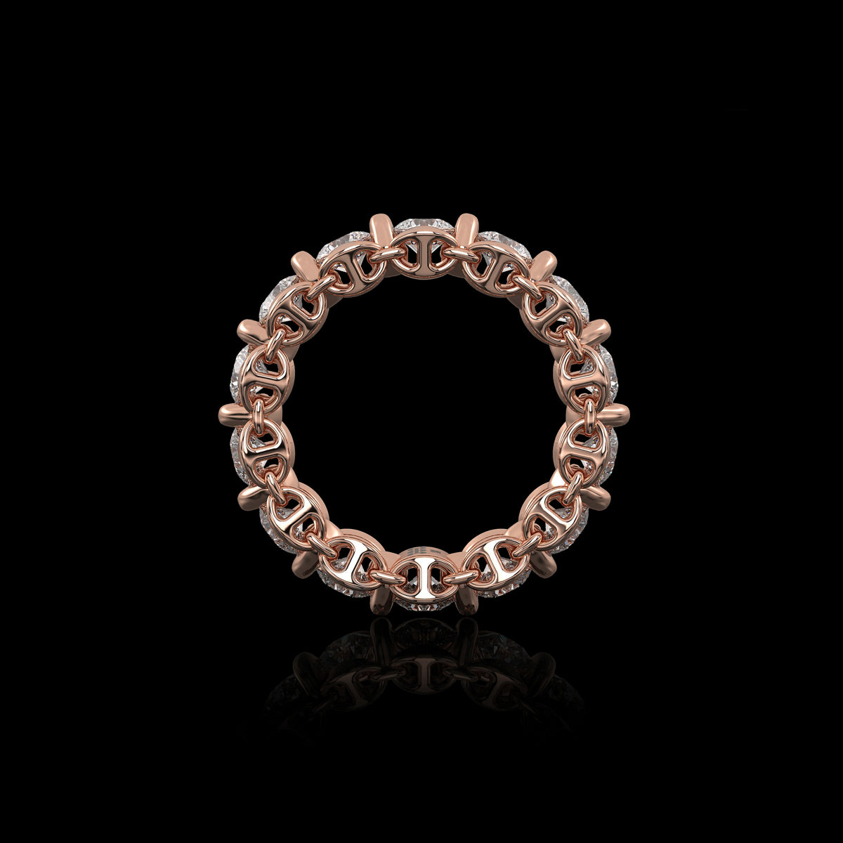 4mm Infinite II Ring in 18K rose gold, view 3