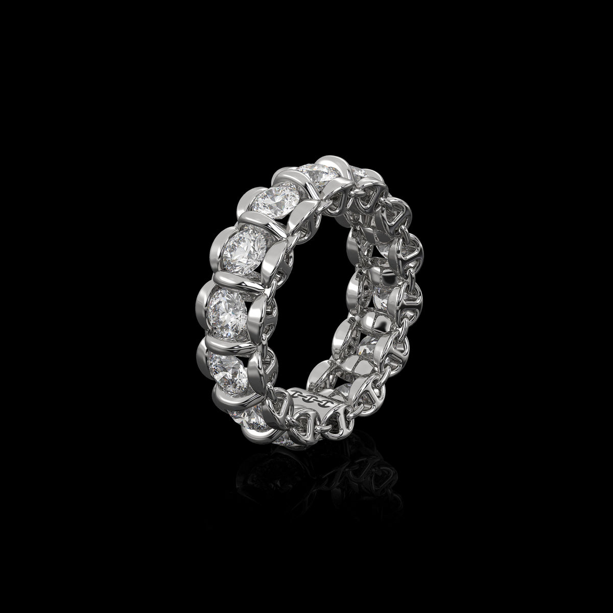 4mm Infinite II Ring in 18K white gold, view 2