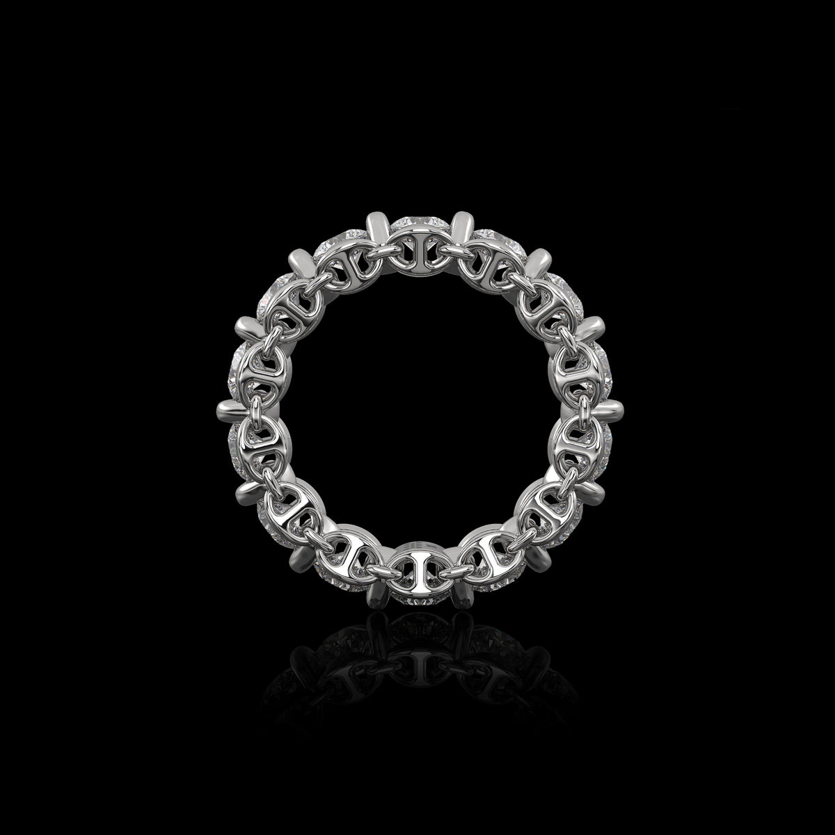 4mm Infinite II Ring in 18K white gold, view 3