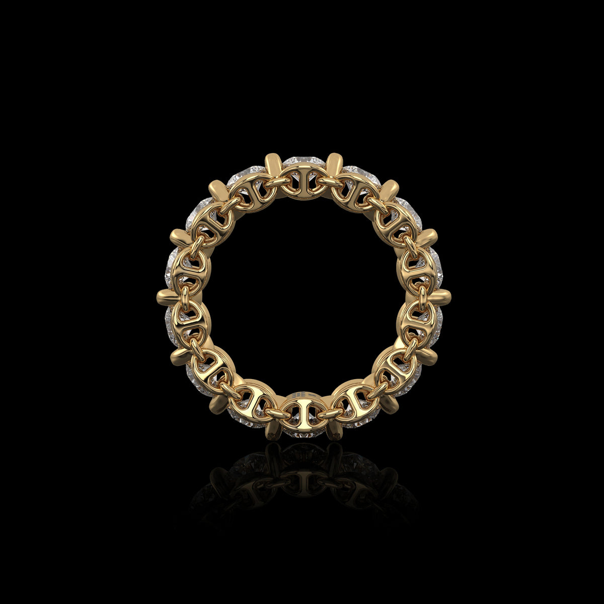 4mm Infinite II Ring in 18K yellow gold, view 2