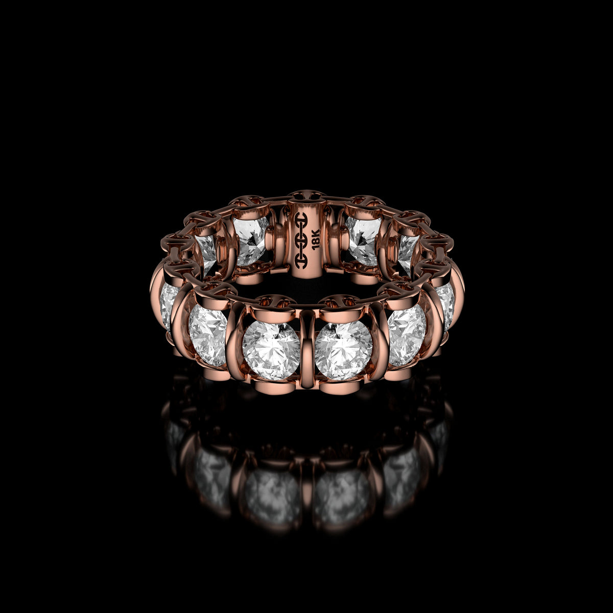 4.5mm Infinite II Ring in 18K rose gold