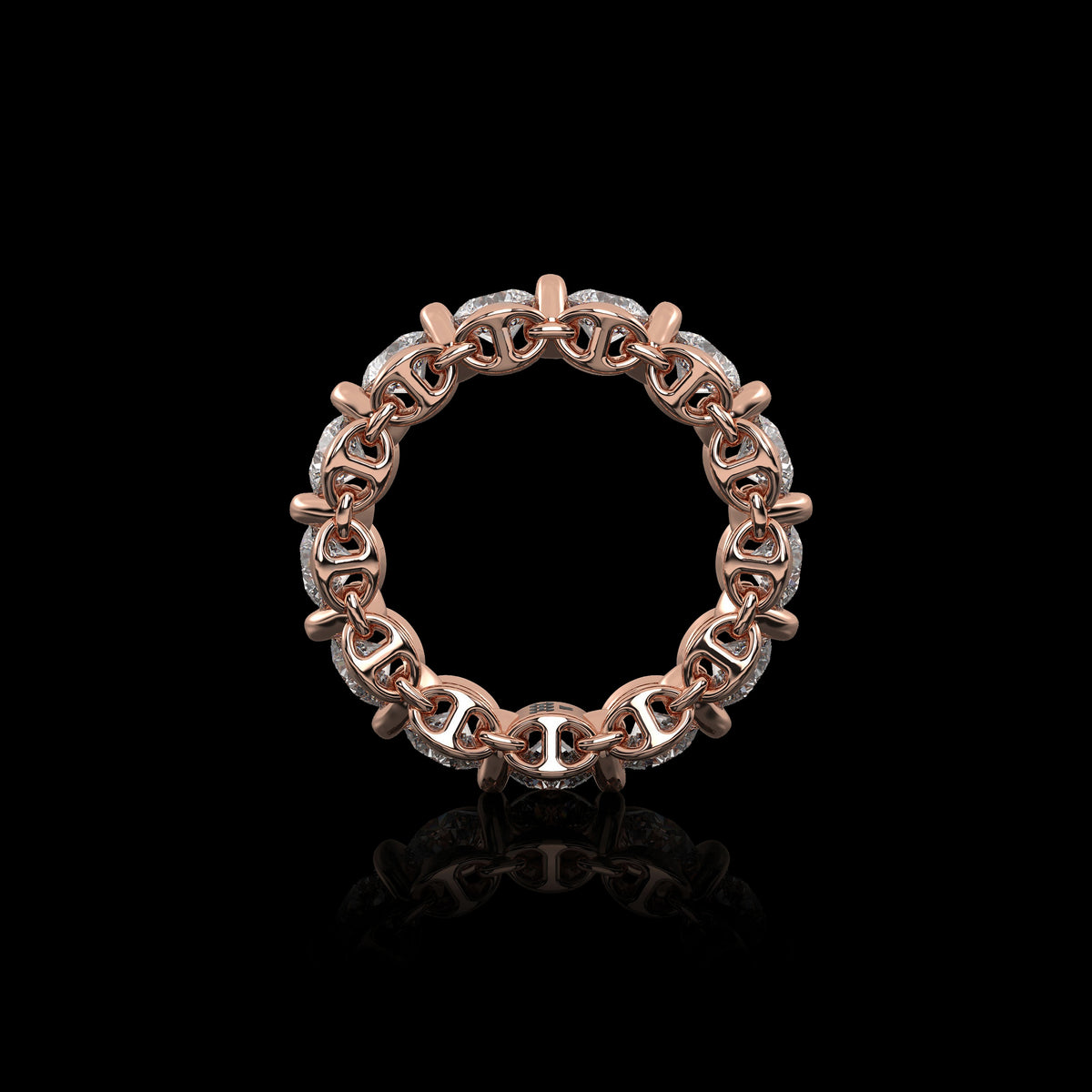 4.5mm Infinite II Ring in 18K rose gold, view 3