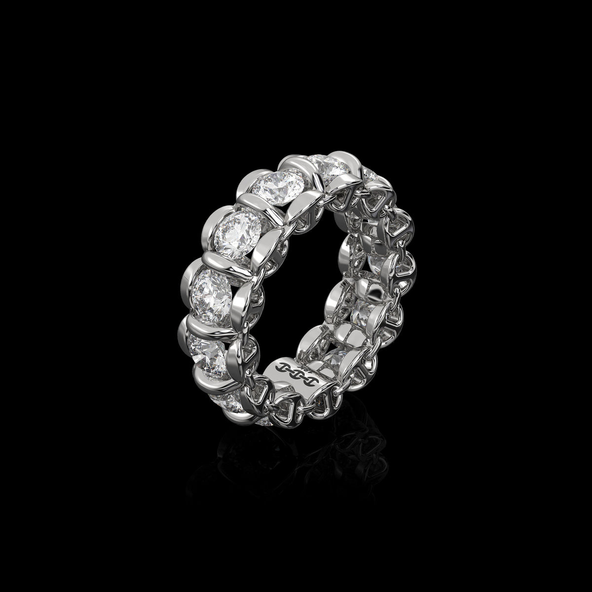 4.5mm Infinite II Ring in 18K white gold, view 2