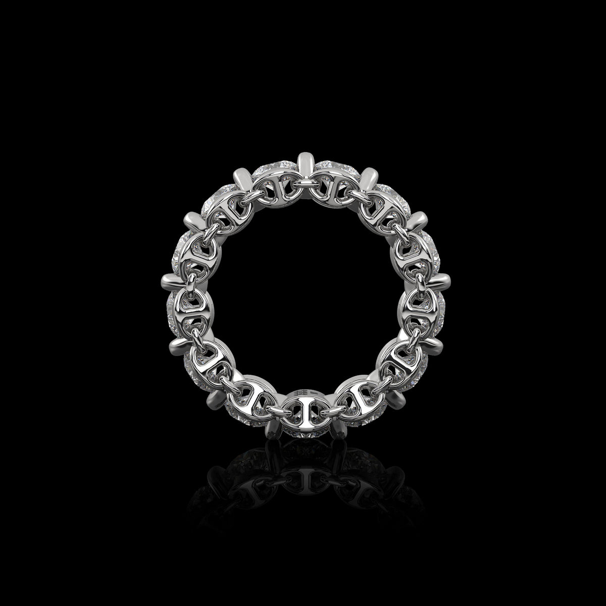 4.5mm Infinite II Ring in 18K white gold, view 3
