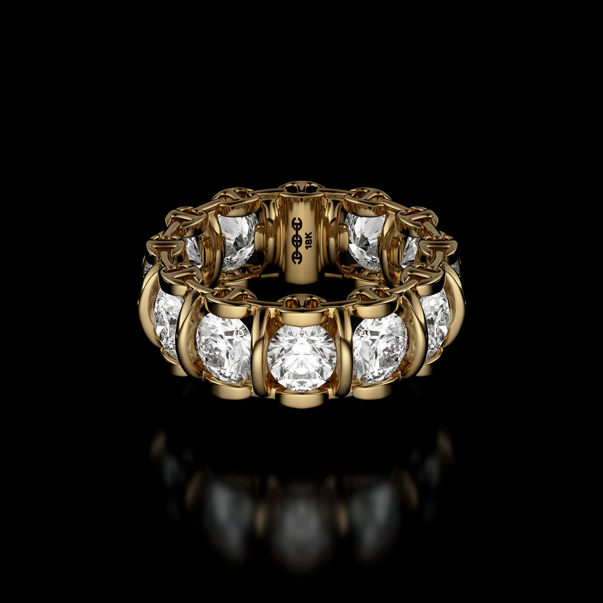 5mm Infinite II Ring in 18K yellow gold by HOORSENBUHS®