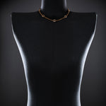 Micro Open-Link™ Necklace with 7, 10mm Stations - 16" in 18K rose gold
