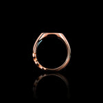 Rectangle Signet Ring in 18K rose gold, view 2